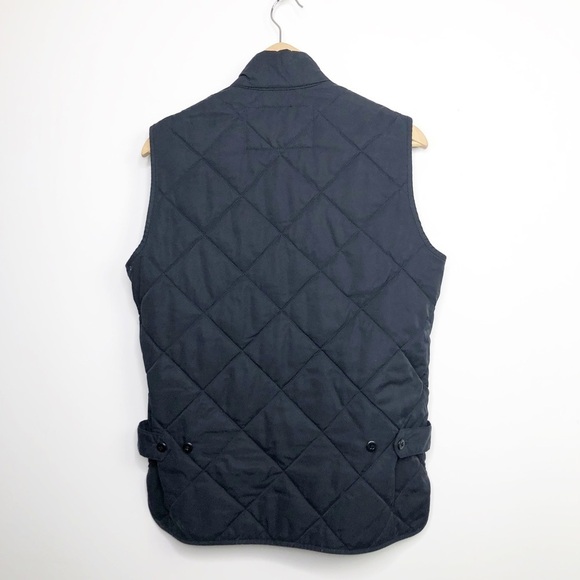 J Crew black quilted zip front vest - Picture 10 of 11
